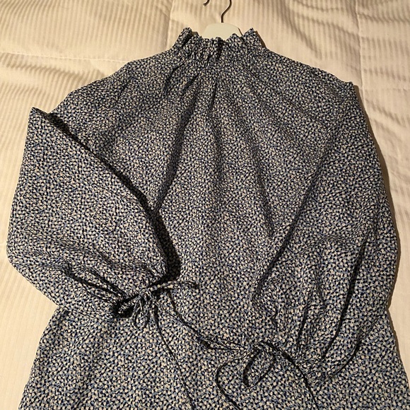 Ann Mashburn Ruffle Neck Alice Blouse Size Small - Picture 7 of 13